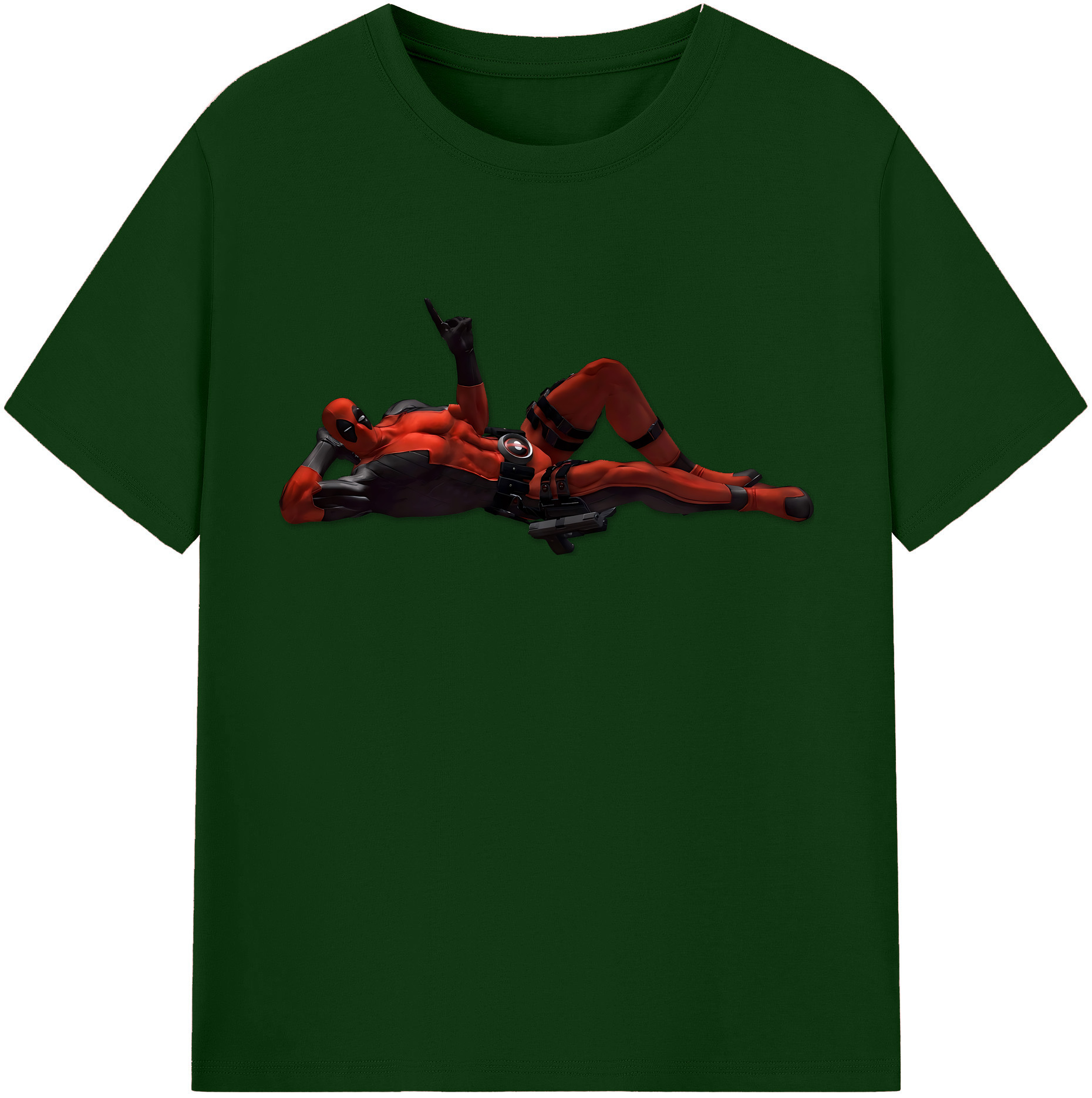 （画像用） Deadpool デッドプール 綿100％半袖Tシャツ（フロントプリント）